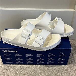 Birkenstock EVA Classic White Two Buckle Slides